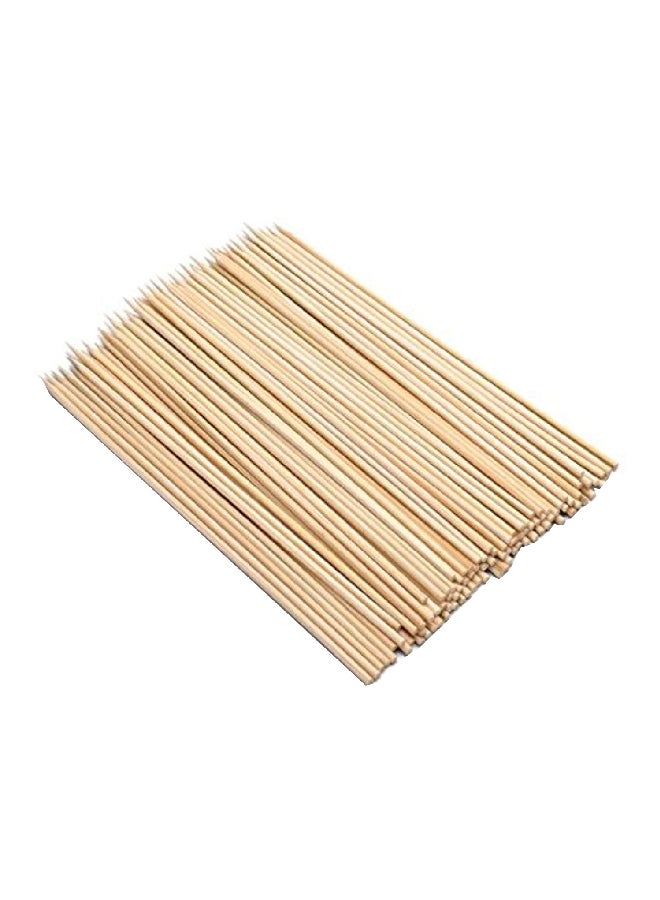 Amscan 100-Piece Bamboo Party Skewer Set Beige 12inch  - Image 1