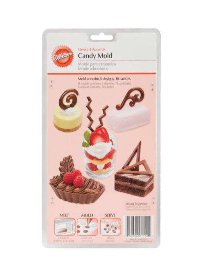 5-Piece Candy Mold Multicolor 0.3x5.9x10.9inch