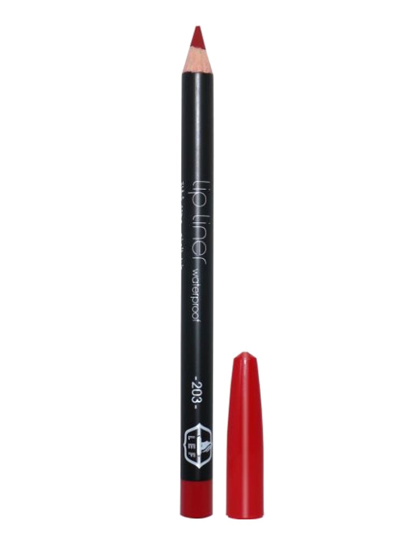 LEF Waterproof Lip Liner Pencil Red 203 - Image 1