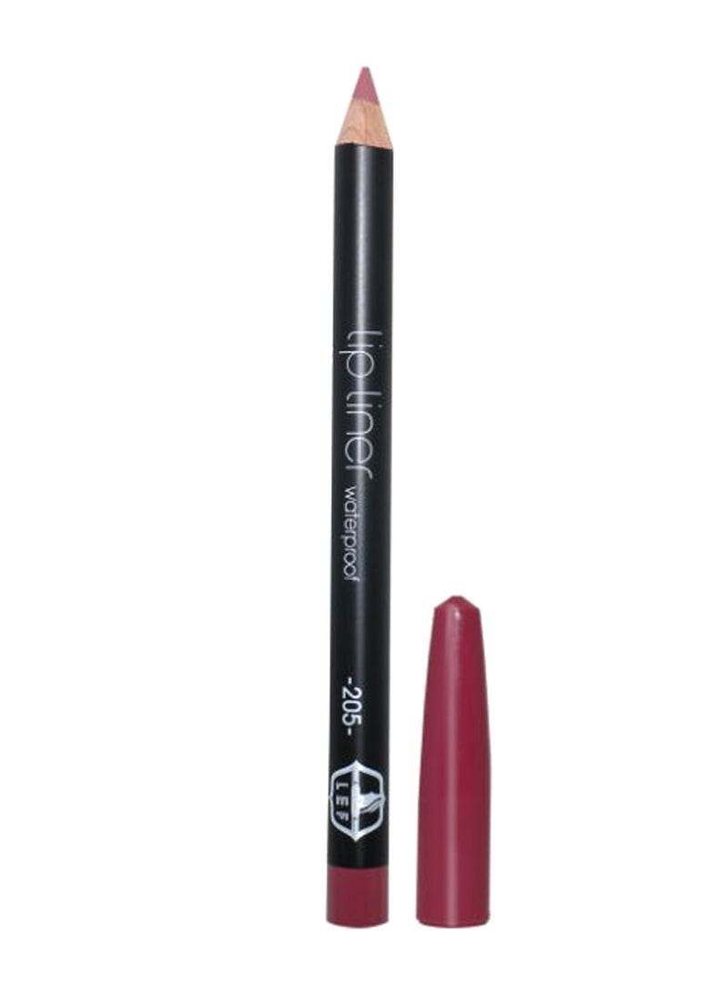 LEF Waterproof Lip Liner Pencil Pink 205 - Image 1