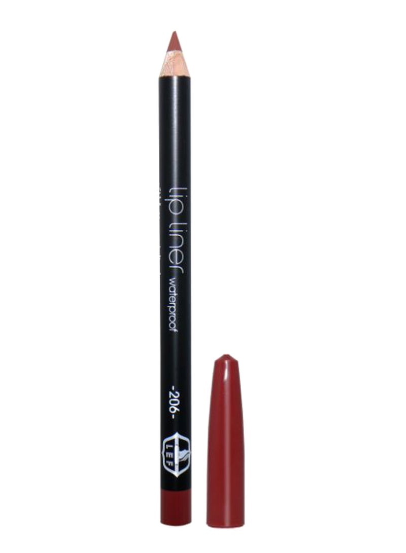 LEF Waterproof Lip Liner Pencil Brown 206 - Image 1