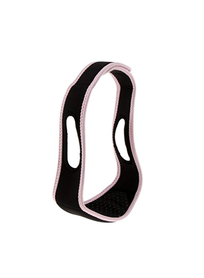 Flameer V-line Chin Strap Smooth Face Lift-Up Belt Black/Pink  - Image 4
