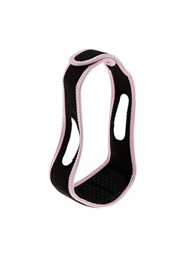 Flameer V-line Chin Strap Smooth Face Lift-Up Belt Black/Pink  - Image 2