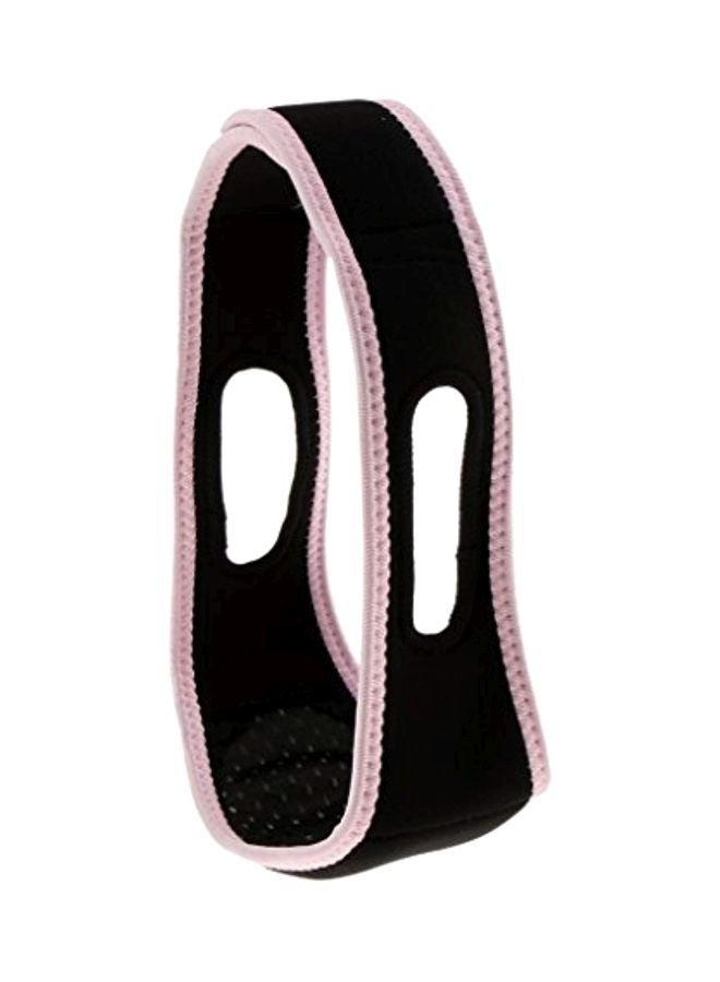 Flameer V-line Chin Strap Smooth Face Lift-Up Belt Black/Pink  - Image 1