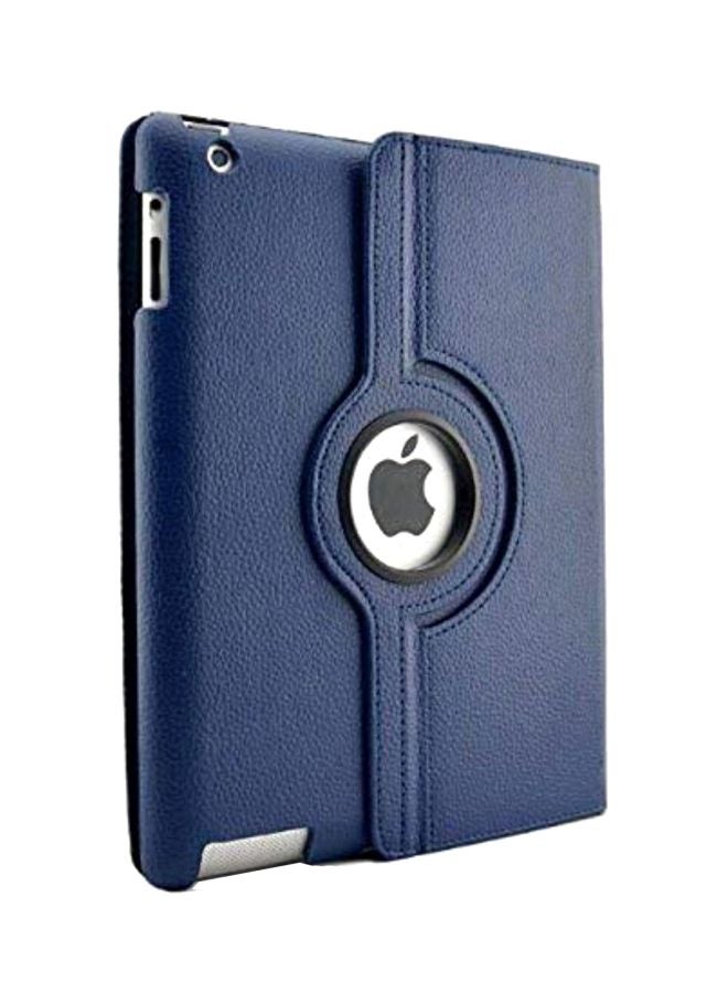 Protective PU Leather 360 Degree Rotating Case And Cover For Apple iPad 2/3/4 Blue
