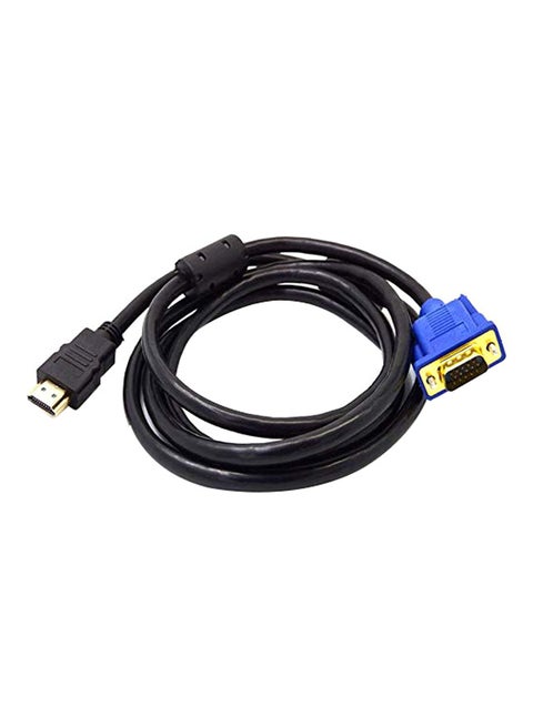 كابل محول من HDMI إلى VGA الأسود / الأزرق