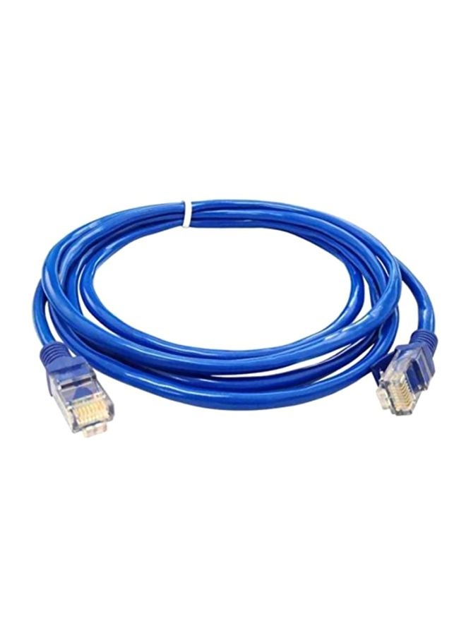 RJ45 Cat6 Flat Lead Ethernet Network LAN Cable Blue - Image 1