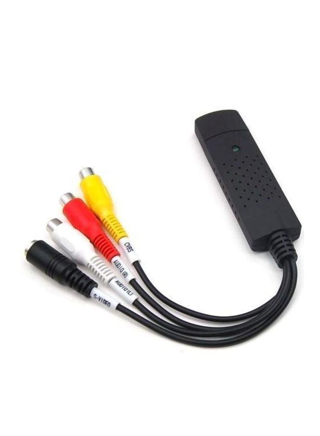 محول بطاقة تسجيل الفيديو بمنفذ USB أسود/أحمر/أصفر - Image 2