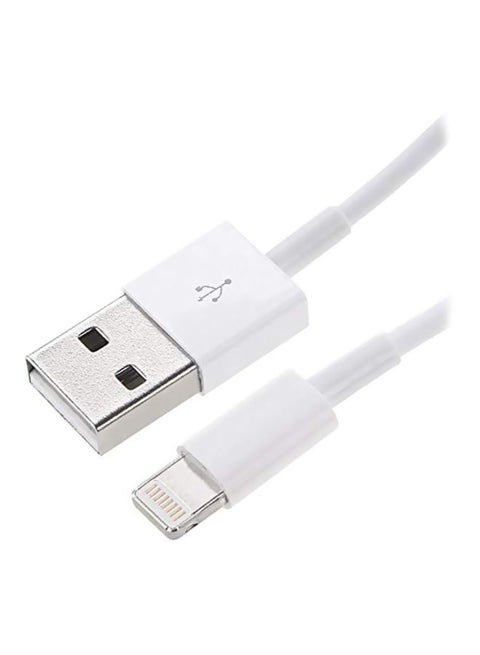 Lightning USB Data Charging Cable White/Silver
