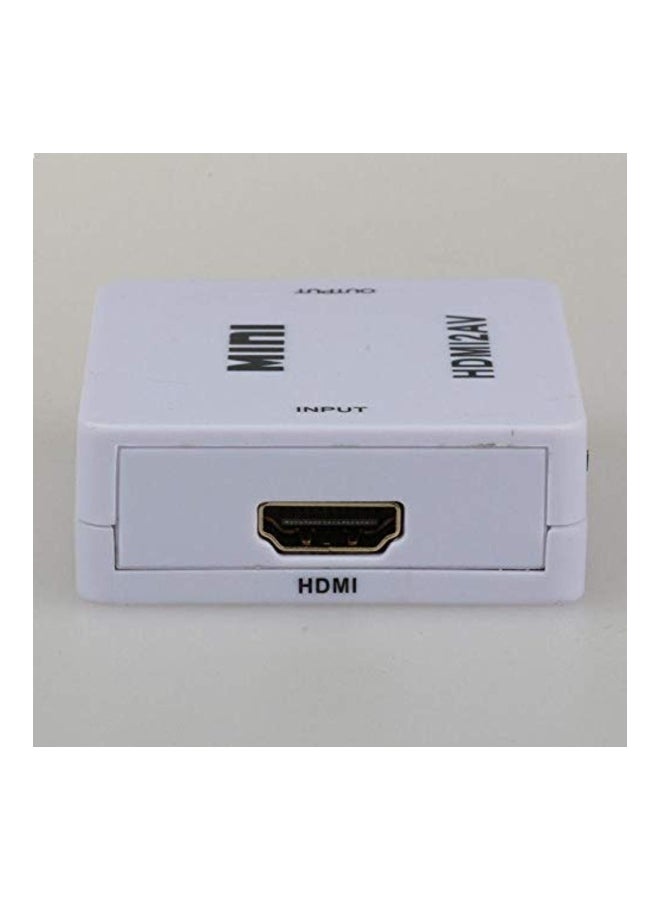 3RCA To HDMI Converter Video Upscaler White - Image 4