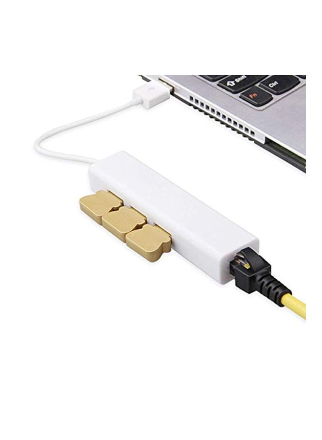 3-USB Port Hub White - Image 2