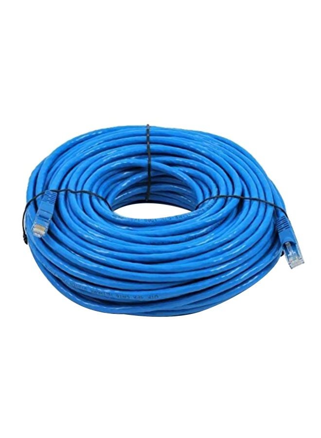 ماركة غير محددة - كابل وسلك Cat6 لراوتر الشبكة المحلية إيثرنت مزود بوصلة RJ 45 أزرق - Image 1