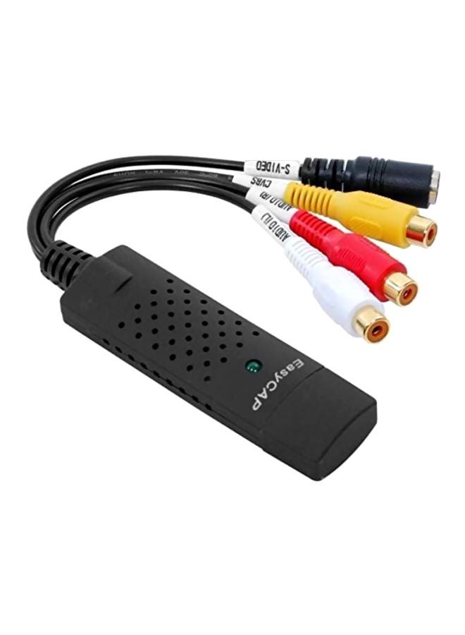 محول بطاقة تسجيل الفيديو بمنفذ USB أسود/أحمر/أصفر - Image 1