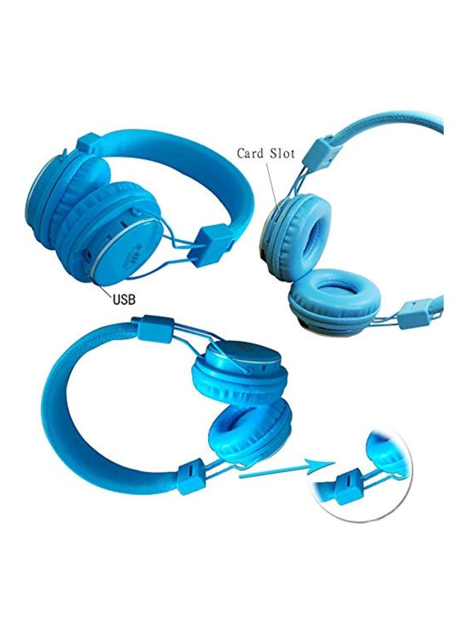 Wireless Bluetooth Headphone Blue - Image 2