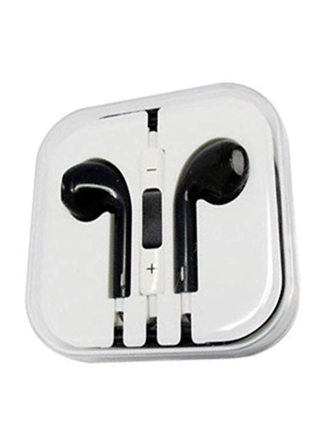 Generic - Wired In Ear Headphones With Remote Mic Volume Controls Black - Image 1