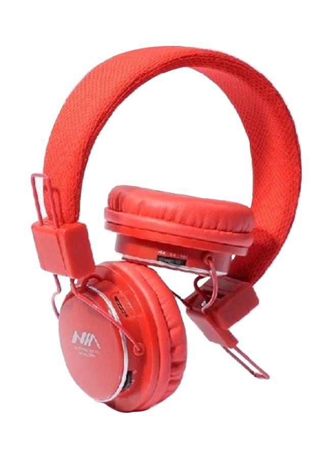 Convenient Wireless Over Ear Headphone Red