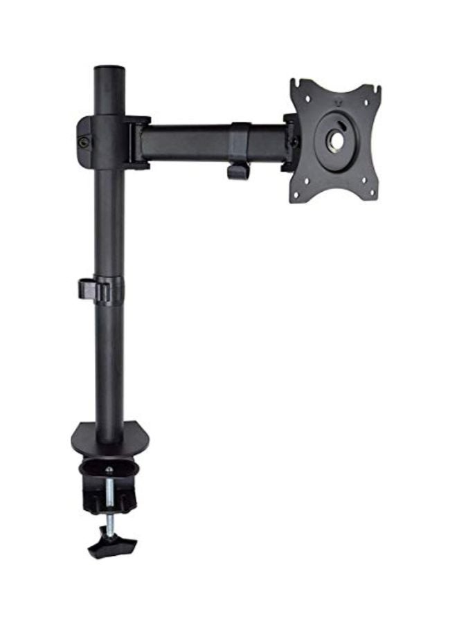 Single Arm Monitor Desk Table Mount Stand Black
