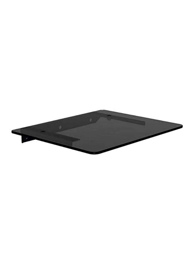 Generic - Wall Mount Floating Glass Shelf For Below 32 Inch Black - Image 1