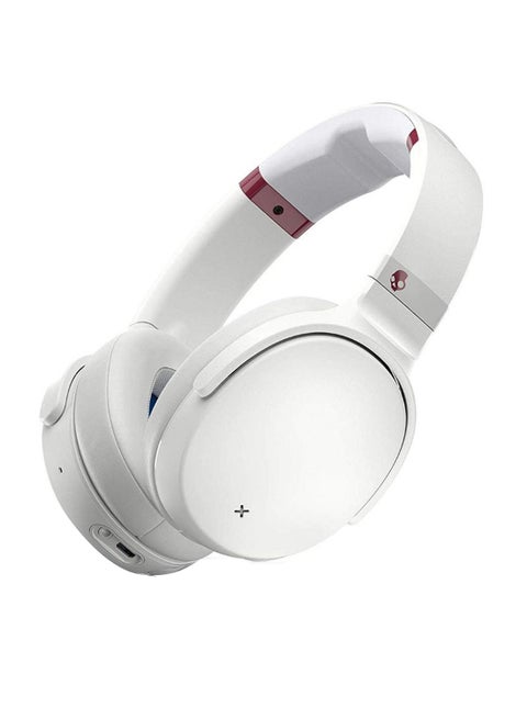 Venue Active Noise Cancelling Over-Ear Bluetooth Wireless Headphones White/Red