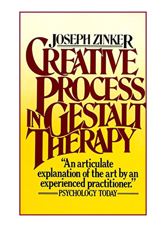 Creative Process In Gestalt Therapy paperback english - 18-May-88 