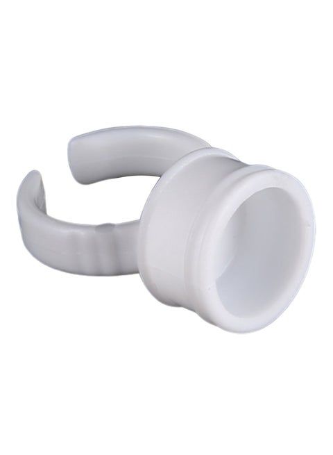 100-Piece Tattoo Ink Ring Holders White
