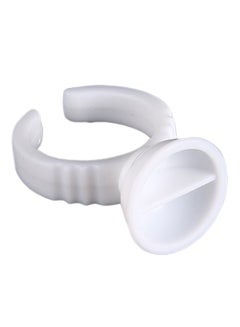 100-Piece Tattoo Ink Ring Holders White