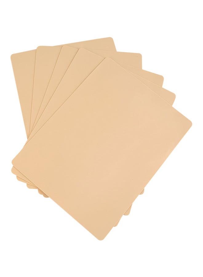 5-Piece Eyebrow Practice Skin Tattoo Beige