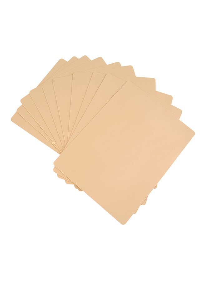 10-Piece Eyebrow Tattoo Practice Skin Beige - Image 2