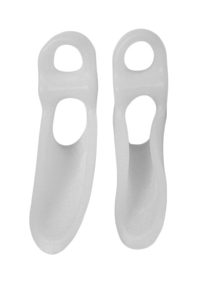 2-Piece Toe Orthotics Separators Pain Relief White