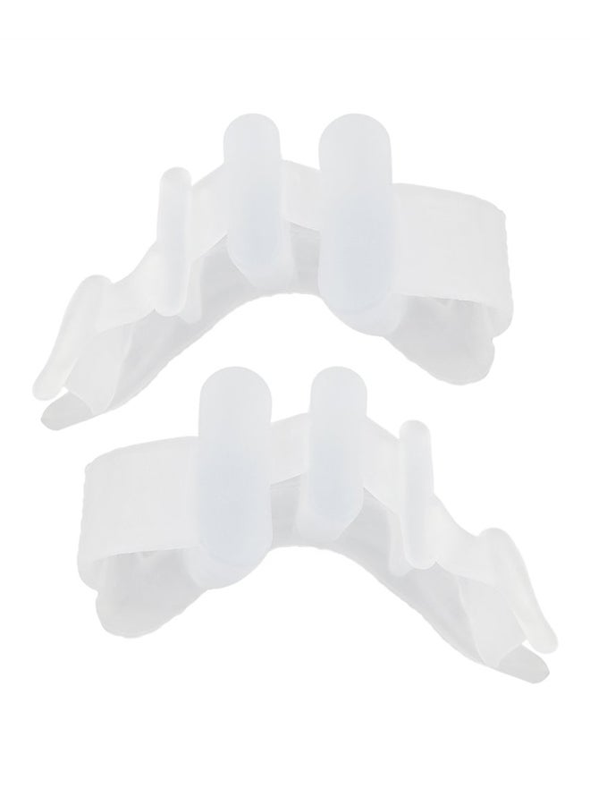 2-Piece Toe Rehabilitation Separator White