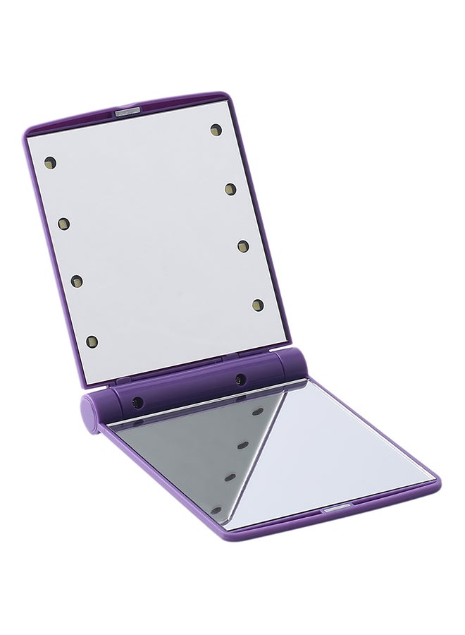 Foldable Triple Mirror With Magnetic Opening Purple - Image 2