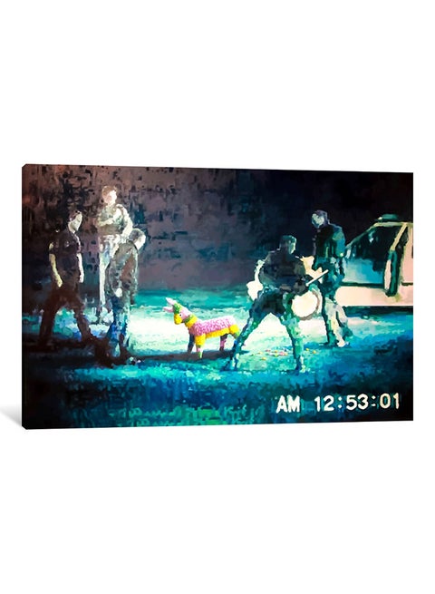 Lapd Pinata Canvas Wall Painting Multicolour 70x47x3.5cm