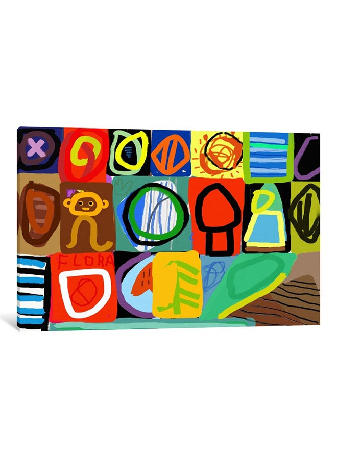 CanvasBy Ancient Game Canvas Print Wall Art Multicolour 50x33x3.5cm  - Image 1