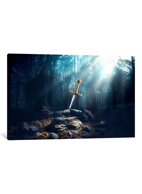 Excalibur Canvas Print Wall Art Multicolour 100x67x3.5cm