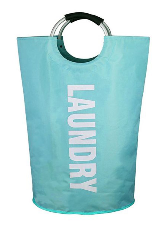 Foldable Washing Bin Laundry Basket Sky Blue 72 x 38centimeter