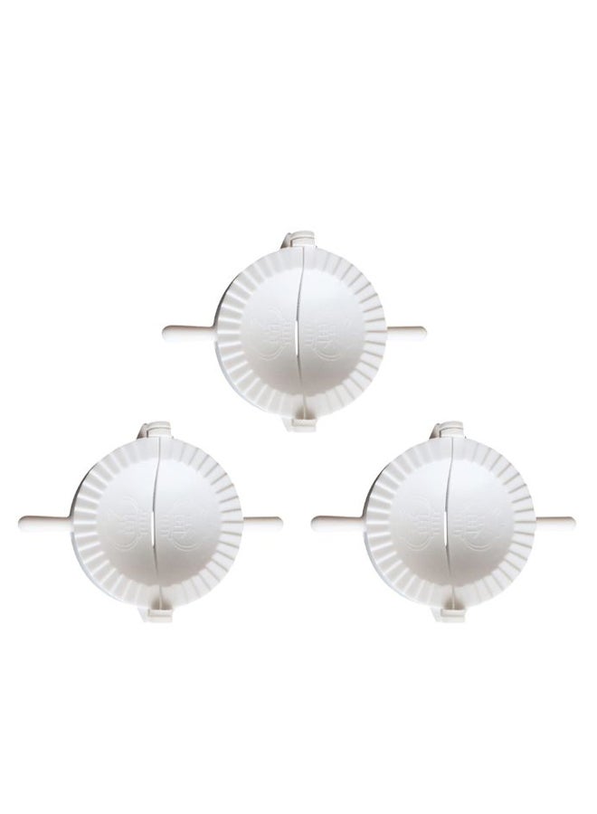 طقم قوالب للزلابية من 3 قطع أبيض 8سم