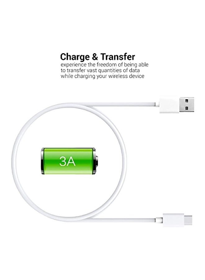 Type-C Data Sync Charging Cable White