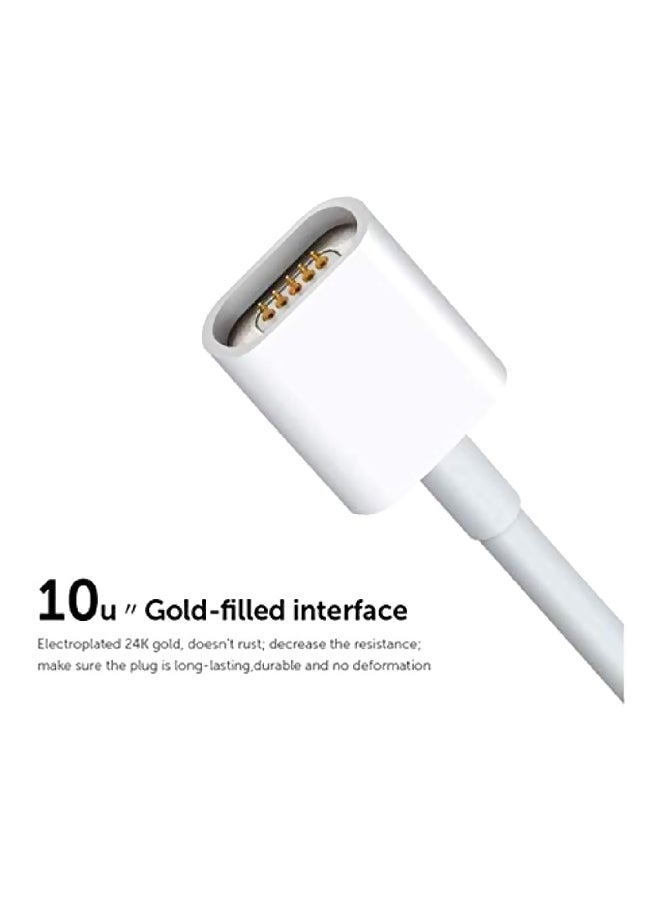 Magnetic Micro USB Data Sync Charging Cable White - Image 4