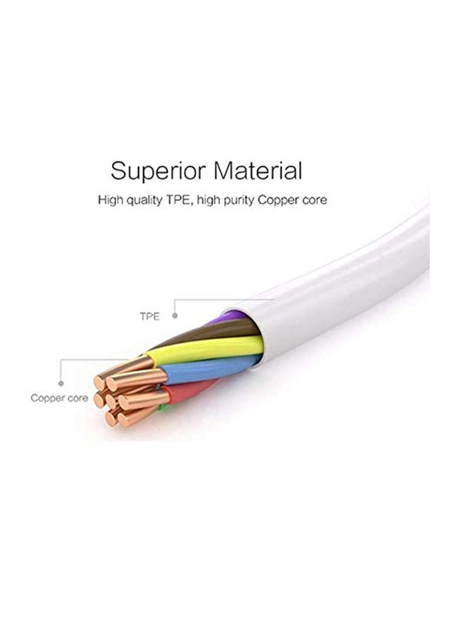 Magnetic Micro-USB Charging Cable White/Gold/Silver - Image 3