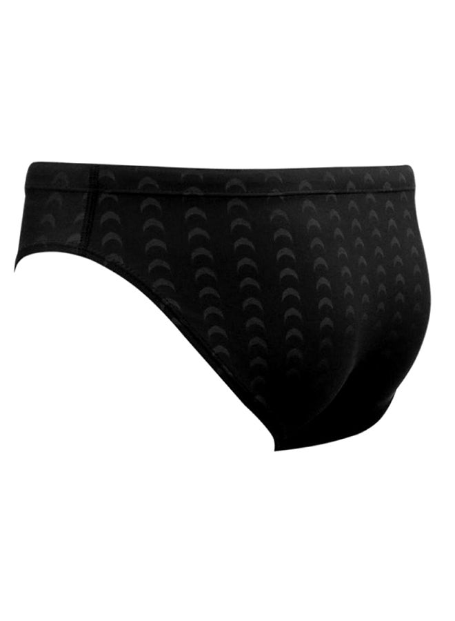 Printed Low Waist Swim Trunk Black  - Image 5