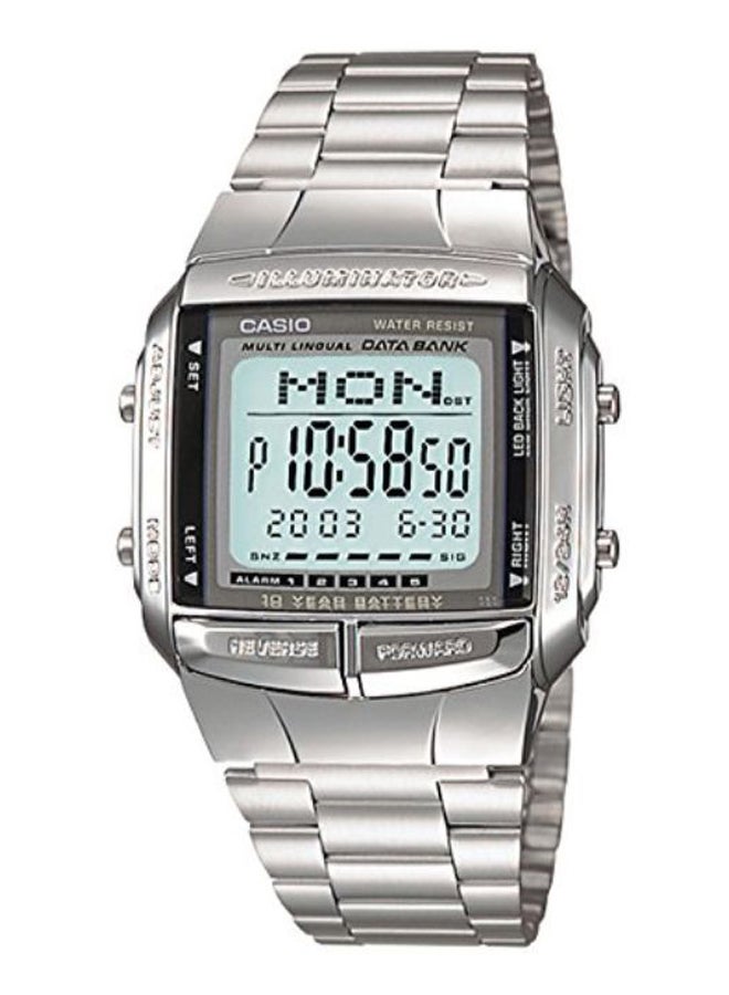 CASIO Men's Metal Digital Wrist Watch DB360-1A - 38 mm - Silver - Image 1