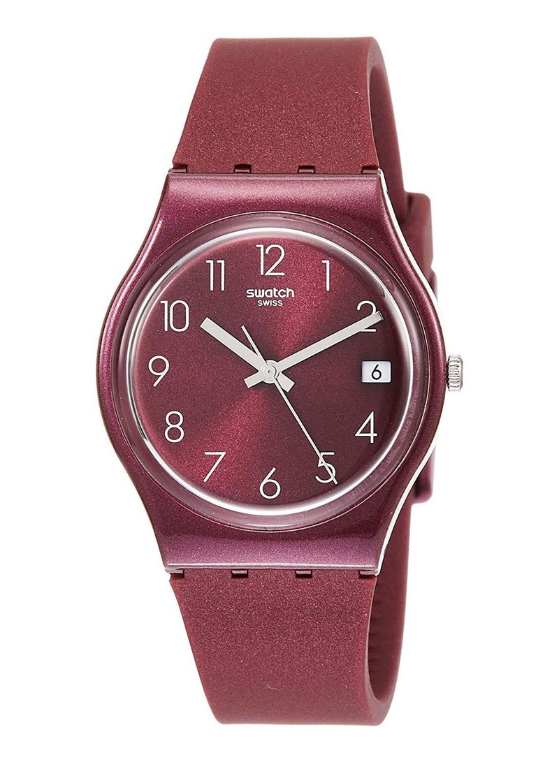 سواتش ساعة يد بعقارب وسوار من الراتنج، طراز GR405  - Image 1