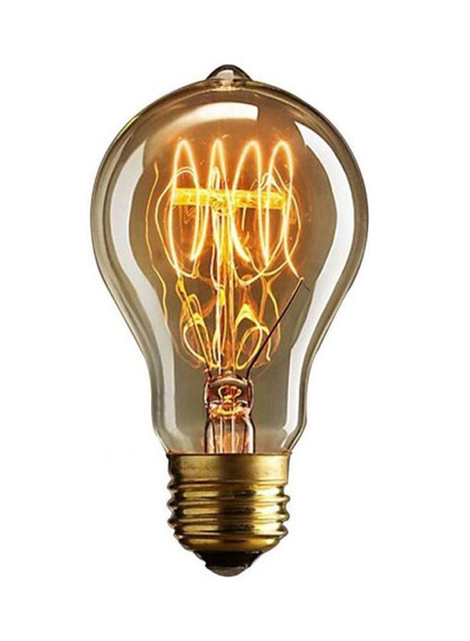 2-Piece Vintage Incandescent Edison Bulb Yellow 6 x 10.6 x 6cm