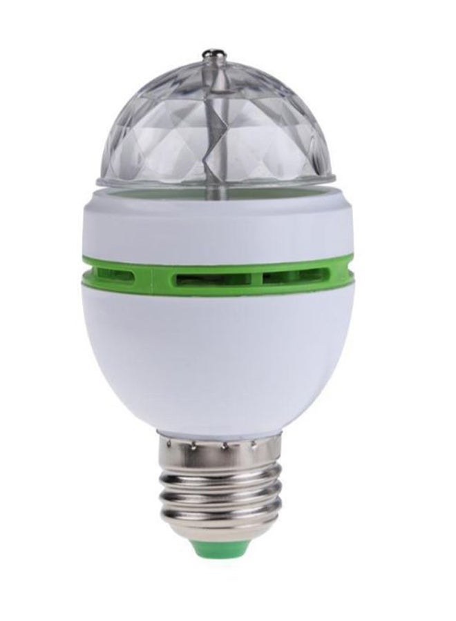 2-Piece LED Auto Roating Party RGB Lamp White/Clear/Green - Image 1