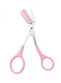 2 In 1 Eyebrow And Comb Scissor Pink