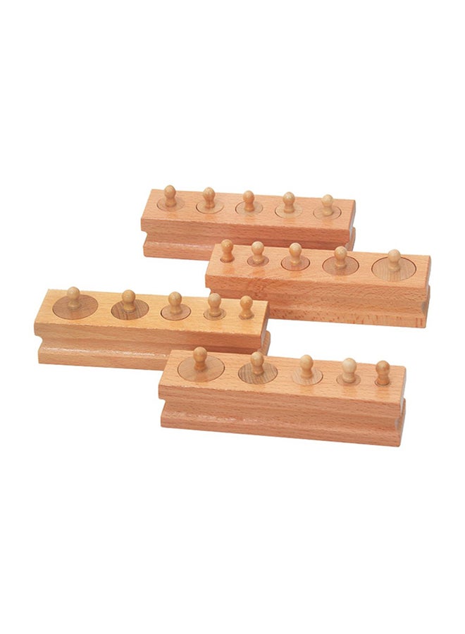 لعبة تعليمية على شكل مقابس أسطوانية مكونة من 4 قطع - Image 1