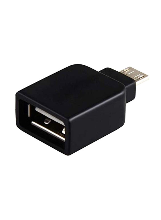 Generic - Smart OTG USB Host Adapter With EMI/RFI Interference Cancellation For HTC One M8 Black - Image 1