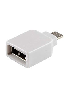 USB Host OTG Adapter With EMI/RFI For Samsung Galaxy Note Edge White
