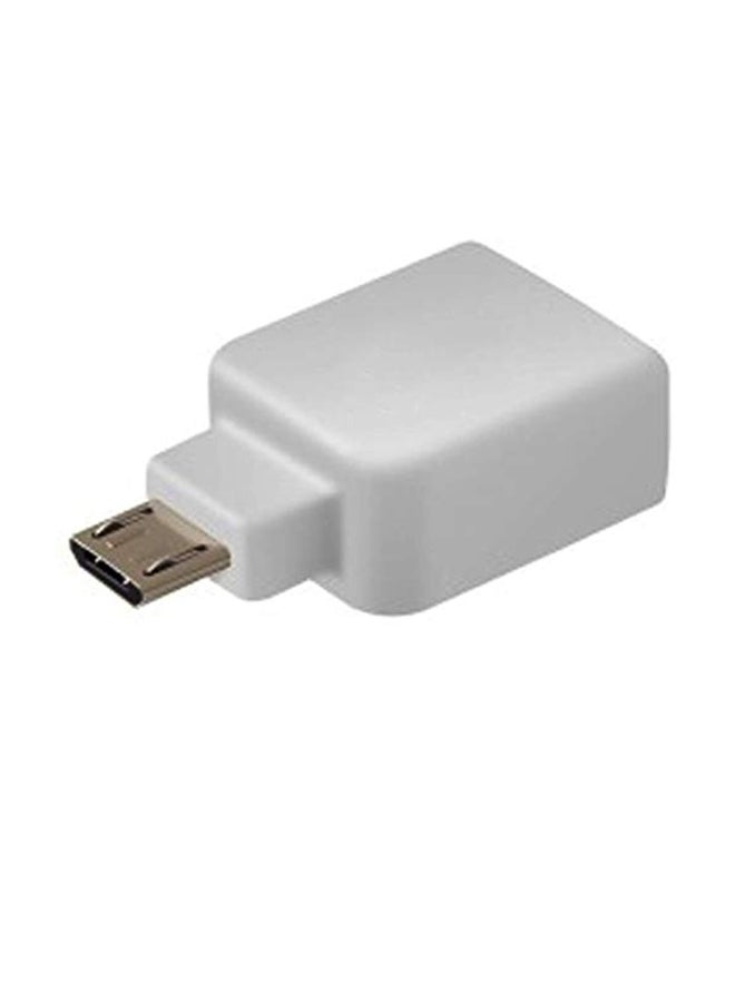 Generic - USB Host OTG Adapter With EMI/RFI For Samsung Galaxy Note Edge White - Image 1