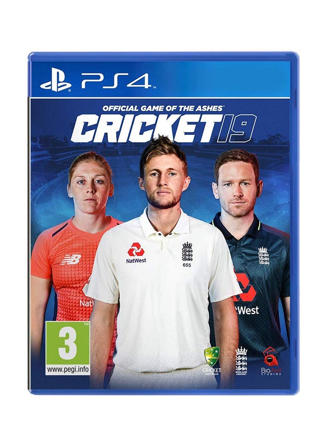 لعبة 'Cricket 19 The Official Game Of The Ashes' (إصدار عالمي) - رياضات - بلاي ستيشن 4 (PS4) - v1561103492/N27057320A_1